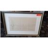 Image 1 : Framed "Livonia" Ship Nautical Blueprint 29" x 20"