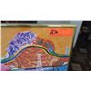Image 2 : Framed Art: Bright Abstract Landscape 38" x 17"