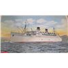 Image 2 : Framed Print: Matson Liner "Lurline" Ship in Honolulu Harbor 19" x 13"