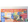 Image 2 : Large Mounted Canvas Painting: Hawaiian Restaurant Scene 81" x 75.5"