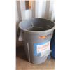 Image 2 : Qty 2 Large Rubberized Garbage/Utility Bins w/Misc. Round Rolling Platforms