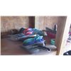 Image 1 : Large Lot of Dust Pans, Floor Squeegees, Mud Pans, Squeegee Trowel, etc.