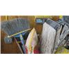 Image 2 : Large Lot of Misc. Brooms, Brush Push Brooms, Scrub Brooms, Mops
