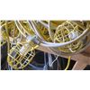 Image 2 : Large Bundle Plastic-Cage Utility String Lights - Yellow and White Cabling