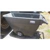 Image 1 : Rubbermaid Gray Storage Cart w/Wheels & Casters (Cracked Sides)