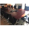 Image 2 : Conference Table w/8 Beige Rolling Chairs (Black Chairs Not Included-See 5th Picture)