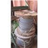 Image 2 : 2 Spools of Wire Cable w/Cart