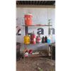Image 1 : 3-Shelf Wire Shelving w/Contents: Gas Can, Water Dispenser, Fire Extinguishers, etc.