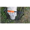 Image 2 : Black Wire Basket Cart w/Roll of Canvas Material