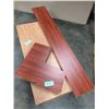 Image 2 : Qty 3 Cherry Closet Partitions and Qty 5 Corner Shelves