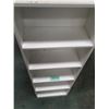 Image 2 : Vertical Freestanding Shelving Unit w/6 Shelves - White Plywood 25-1/2”w x 12”d x 92”h