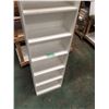 Image 2 : Vertical Freestanding Shelving Unit w/6 Shelves - White Plywood.  25-1/2”w x 12”d x 92”h
