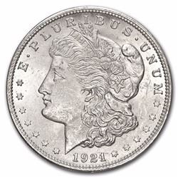 1921 Morgan Silver Dollar BU MS-63