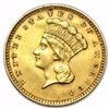 Image 1 : $1 Indian Head Gold Type 3 Minted between 1856-1889 ( 150 Years Old)