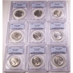 1945 Australian Florin - PCGS MS 63