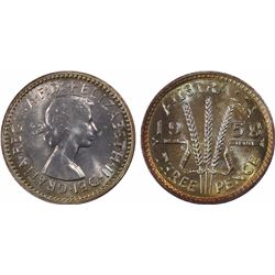 1958(m) Australian Threepence - PCGS PR 66