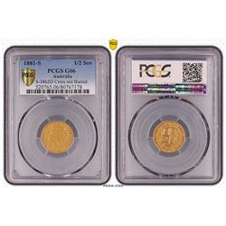 1881-S Australian Half Sovereign - PCGS G 06