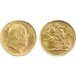 1903-S Australian Sovereign - PCGS MS 63