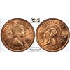 1956(m) Australian Penny - PCGS MS 64+RD