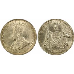 1926(m & sy) Australian Shilling - PCGS MS 64