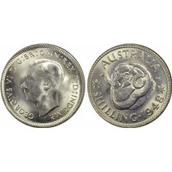 1948(m) Australian Shilling - PCGS MS 64