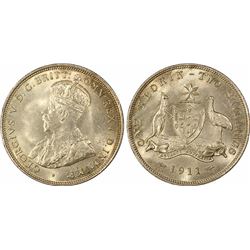 1911 Australian Florin - PCGS MS 65