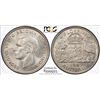 Image 1 : 1947(m) Australian Florin - PCGS MS 64