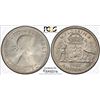 Image 1 : 1961(m) Australian Florin - PCGS MS 64