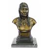 Image 1 : Native American Indian Warrior Chief Bronze Bust Sculpture