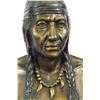 Image 6 : Native American Indian Warrior Chief Bronze Bust Sculpture
