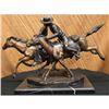 Image 3 : Wounded Bunkie Western Cowboy Bronze Sculpture on Marble Base Figurine