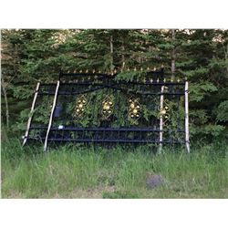 20Ft Heavy Duty Bi-Parting Wrought Iron Driveway gate