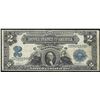 Image 1 : 1899 $2 Mini Porthole Silver Certificate Note