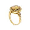 Image 3 : 14KT Yellow Gold 1.98ct Opal and Diamond Ring