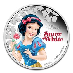 2015 $2 Disney Princess Snow White .999 Fine Silver Proof Coin