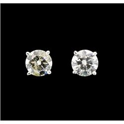 14KT White Gold 0.62ctw Diamond Earrings