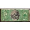 Image 2 : 1865 $1 National Bank Newbury State of Vermont Currency Note