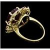 Image 3 : 14KT Yellow Gold 10.32ctw Ruby and Diamond Ring