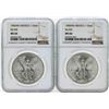 Image 1 : Set of 1983MO-1984MO Mexico 1 Onza Silver Libertad Coins NGC MS66