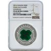 Image 1 : 2016 Canada $20 Four Leaf Clover Enameled Silver Coin NGC PF69 Ultra Cameo