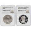 Image 1 : 1998-S $1 Robert Kennedy Commemorative Silver Coins NGC MS69 & PF69 Ultra Cameo