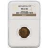 Image 1 : 1887 Great Britain 1/4 Penny Coin NGC MS63RB