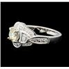 Image 2 : 18KT White Gold 1.40ctw Diamond Ring