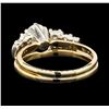 Image 3 : 14KT Two Tone Gold 1.21ctw Diamond Ring