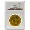 Image 1 : 1904 $20 Liberty Head Double Eagle Gold Coin NGC MS63+