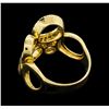 Image 3 : 14KT Yellow Gold 0.25ctw Diamond Ring