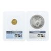 Image 2 : 2017 $5 American Gold Eagle & 2017 $1 American Silver Eagle Coins PCGS MS70