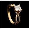 Image 4 : 14KT Rose Gold 1.35ctw Diamond Ring