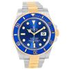 Image 2 : Rolex Submariner Steel 18K Yellow Gold Blue Dial Mens Watch