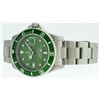 Image 9 : Rolex Stainless Steel Green Submariner Mens Wristwatch